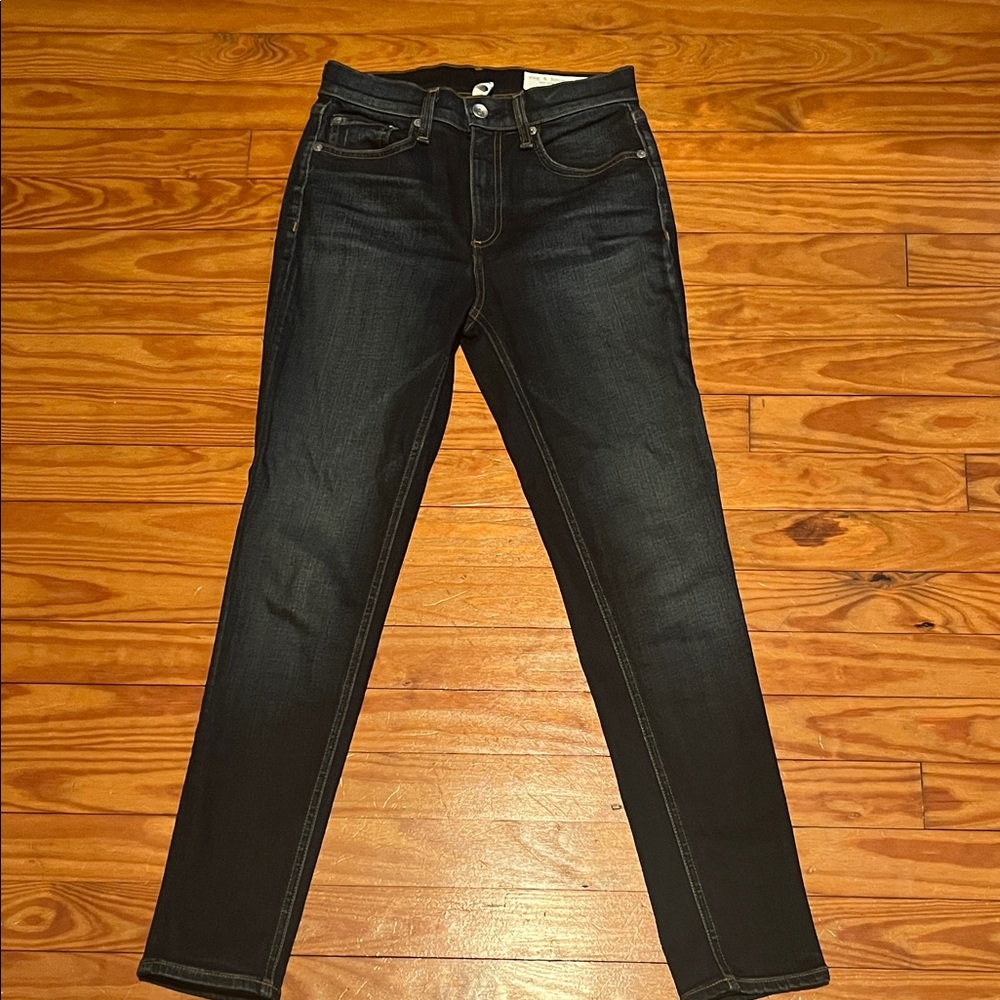 Rag & Bone high rise  Dark Blue Women's Skinny Jeans